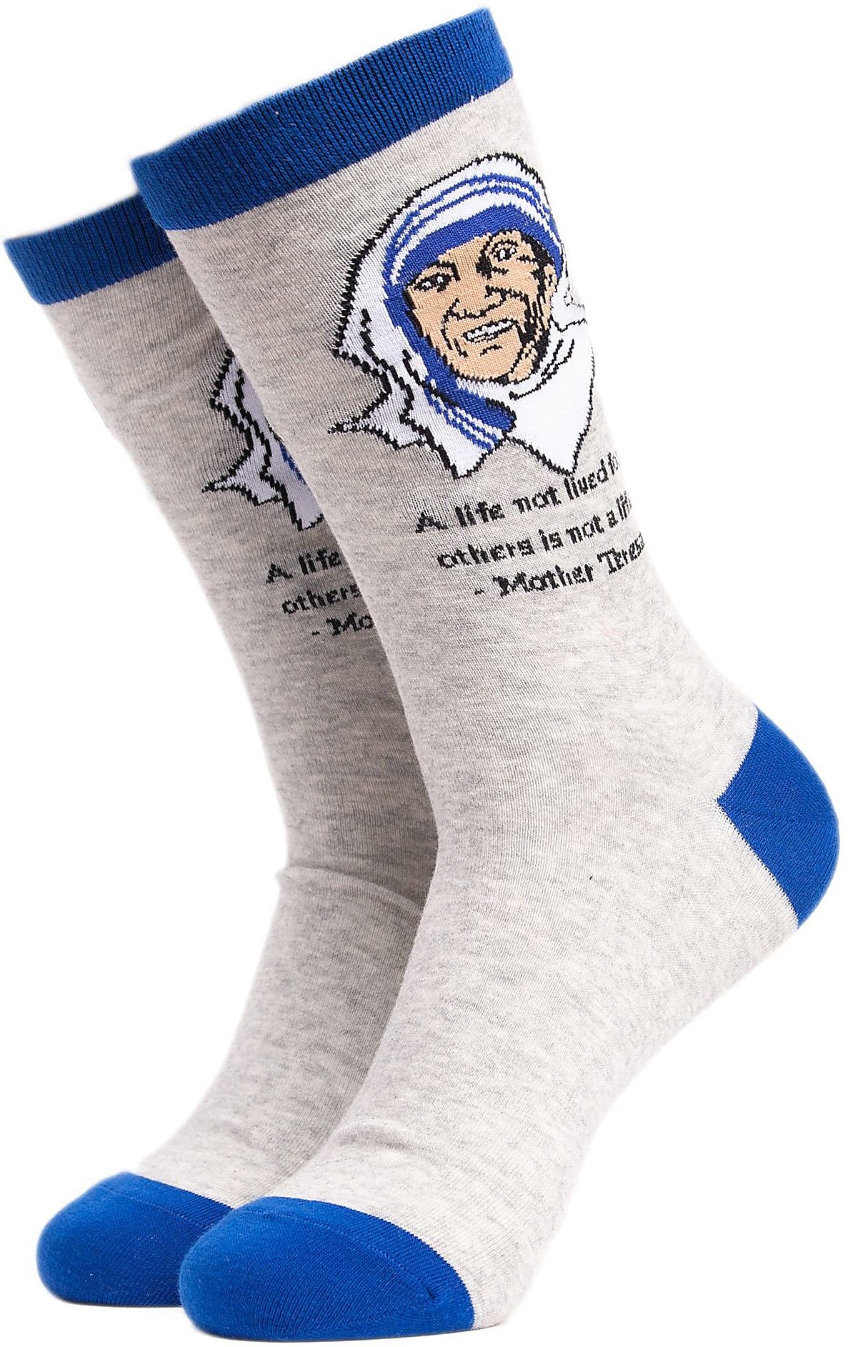 Mutter Teresa Socken | Socken mit Baumwoll-Novelties-Design