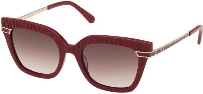 Rote Metallsonnenbrille