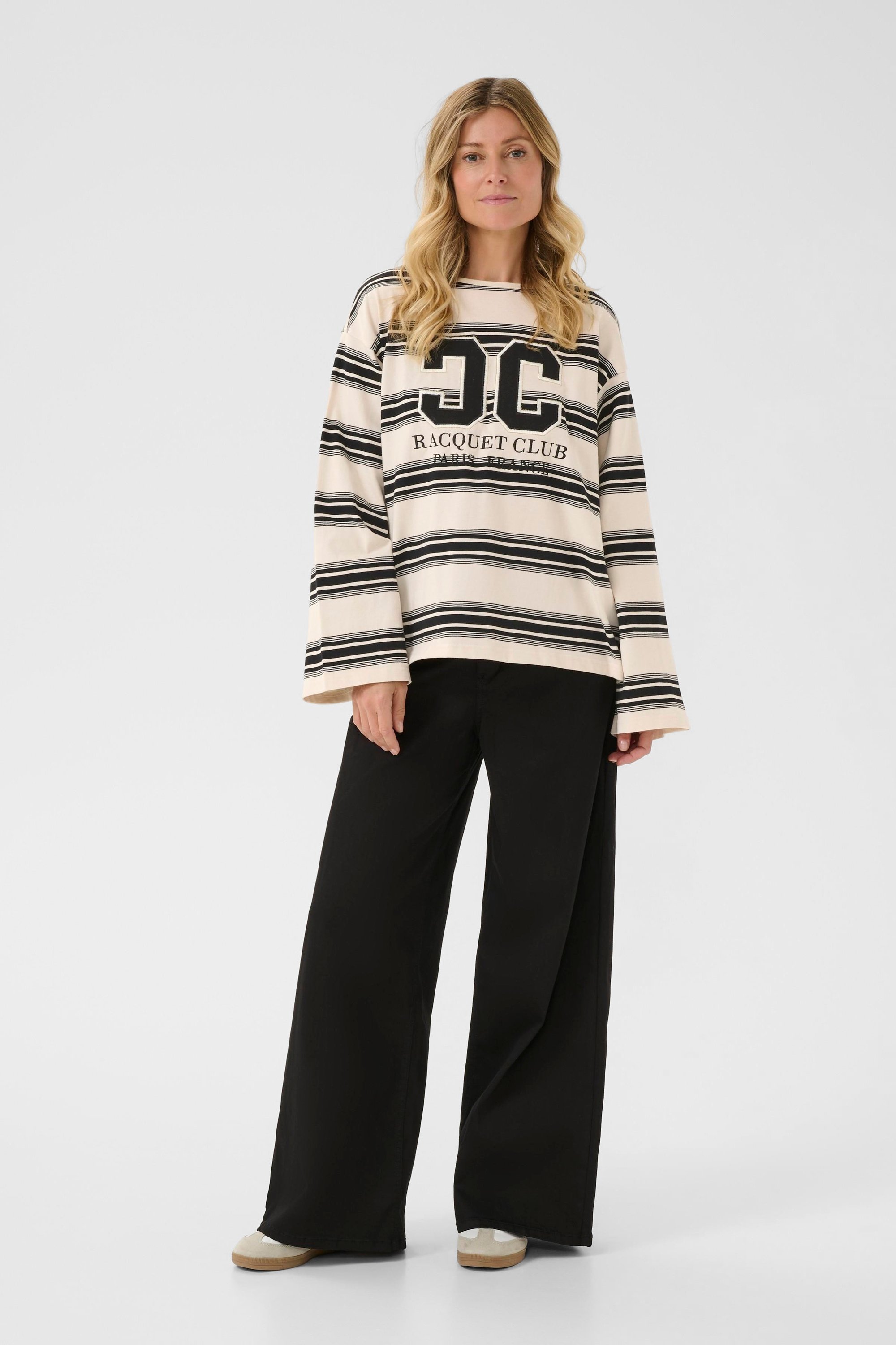 Sweatshirt CRCarmell Sweatshirt Loose fit black offwhite