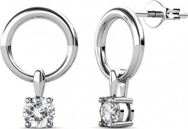 Octavia Ohrringe - Silber und Kristall