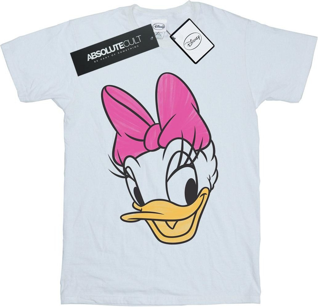 Disney - "Daisy Duck Head Painted" T-Shirt für Damen (Weiß)