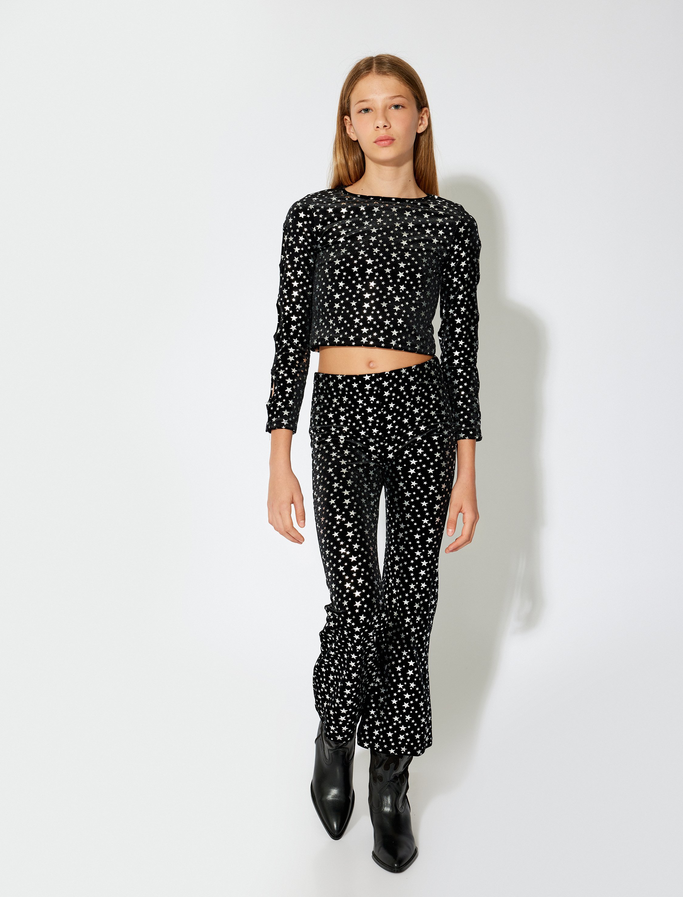 Koton Bluse Langärmelig Rundhalsausschnitt Bluse