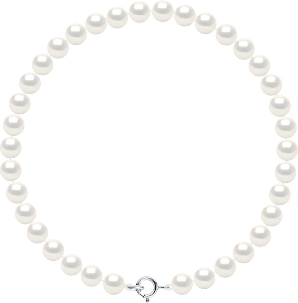 DIADEMA - Armband - Echte Süßwasserperlen - Weiß - Weißgold