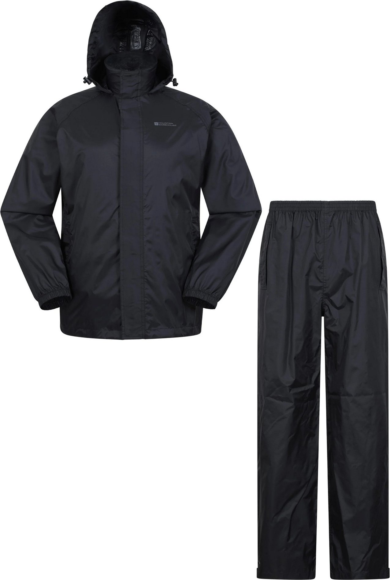 Mountain Warehouse - Herren Jacke & Hose Set "Pakka" (Schwarz)