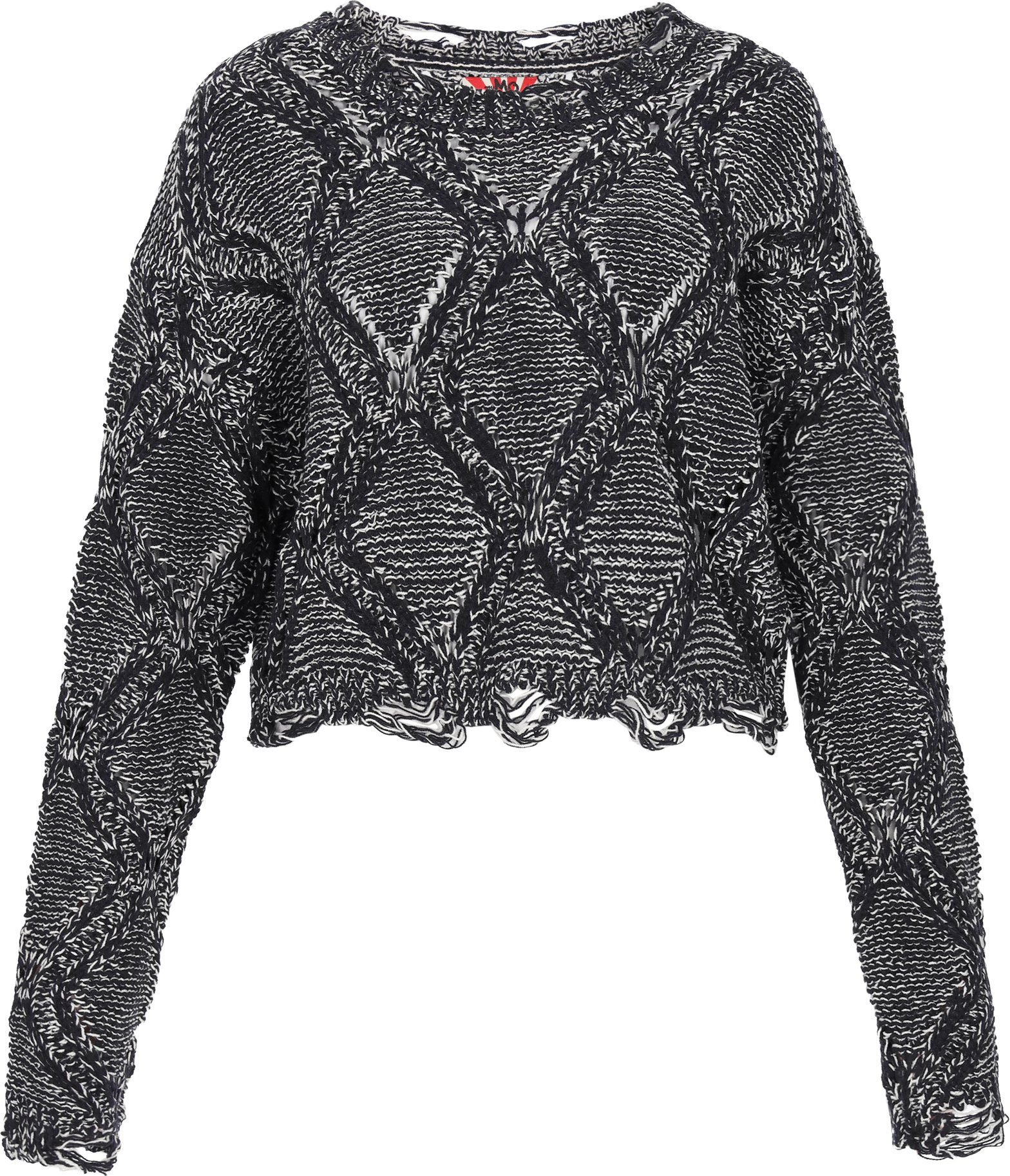 Mymo Pullover Frauen marineblau cremeweiß