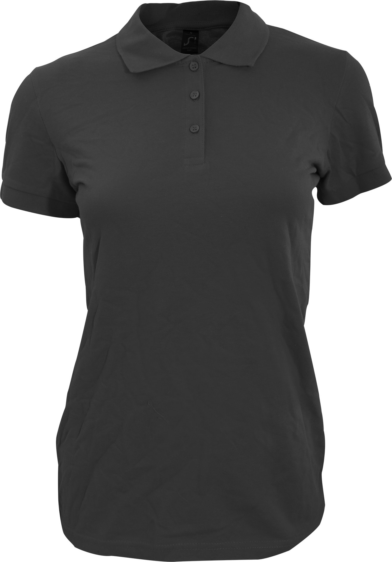 SOLS Womens/Ladies Perfect Pique Short Sleeve Polo Shirt (Schwarz)