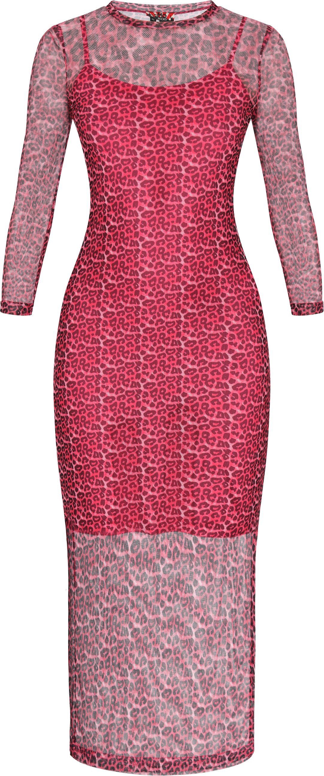 Mymo Kleid Frauen rosa schwarz