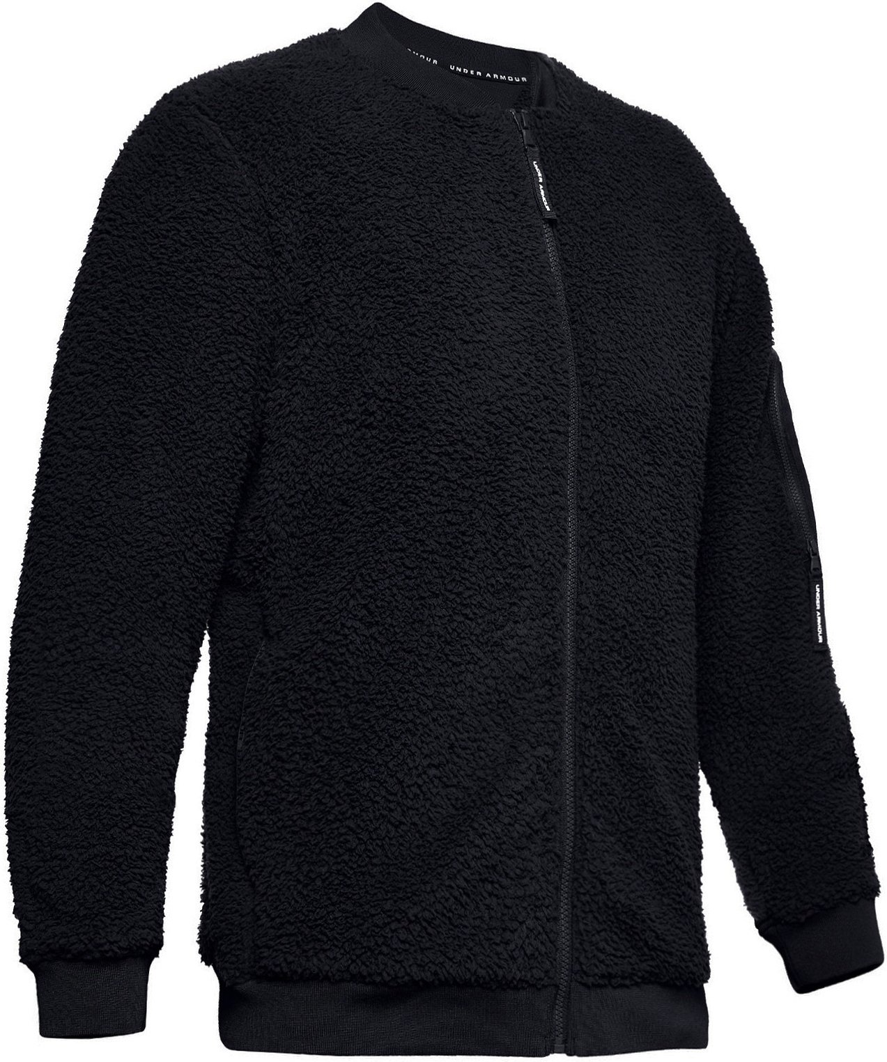 Under Armour Herren Überstunden Sherpa Bomber Jacket Black 1345604 001