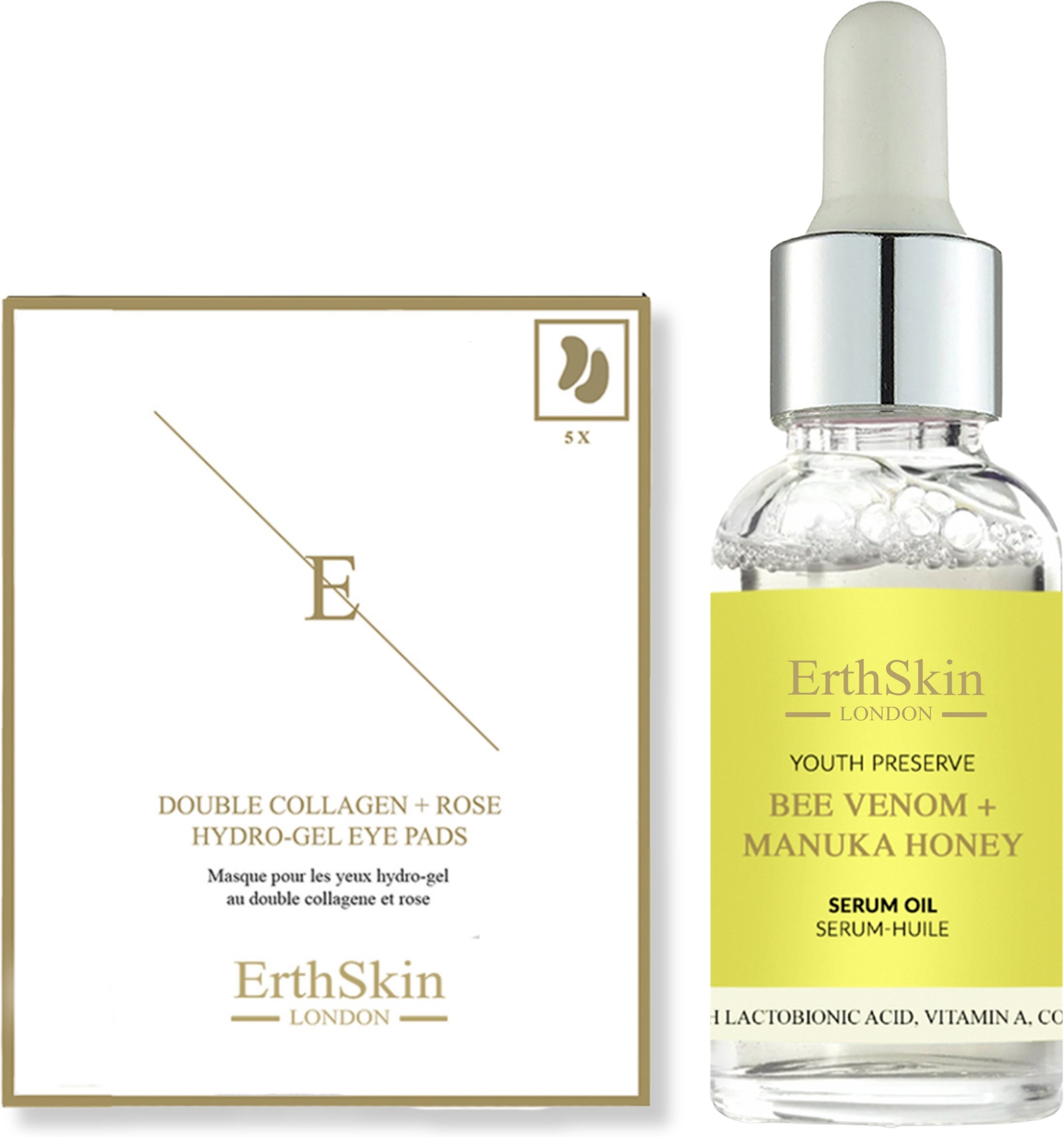 Thumbnail - Bienengift + Manuka-Honig Serum-Öl 30ml + Doppelkollagen + Rose Hydrogel Augenpads 5 X 2