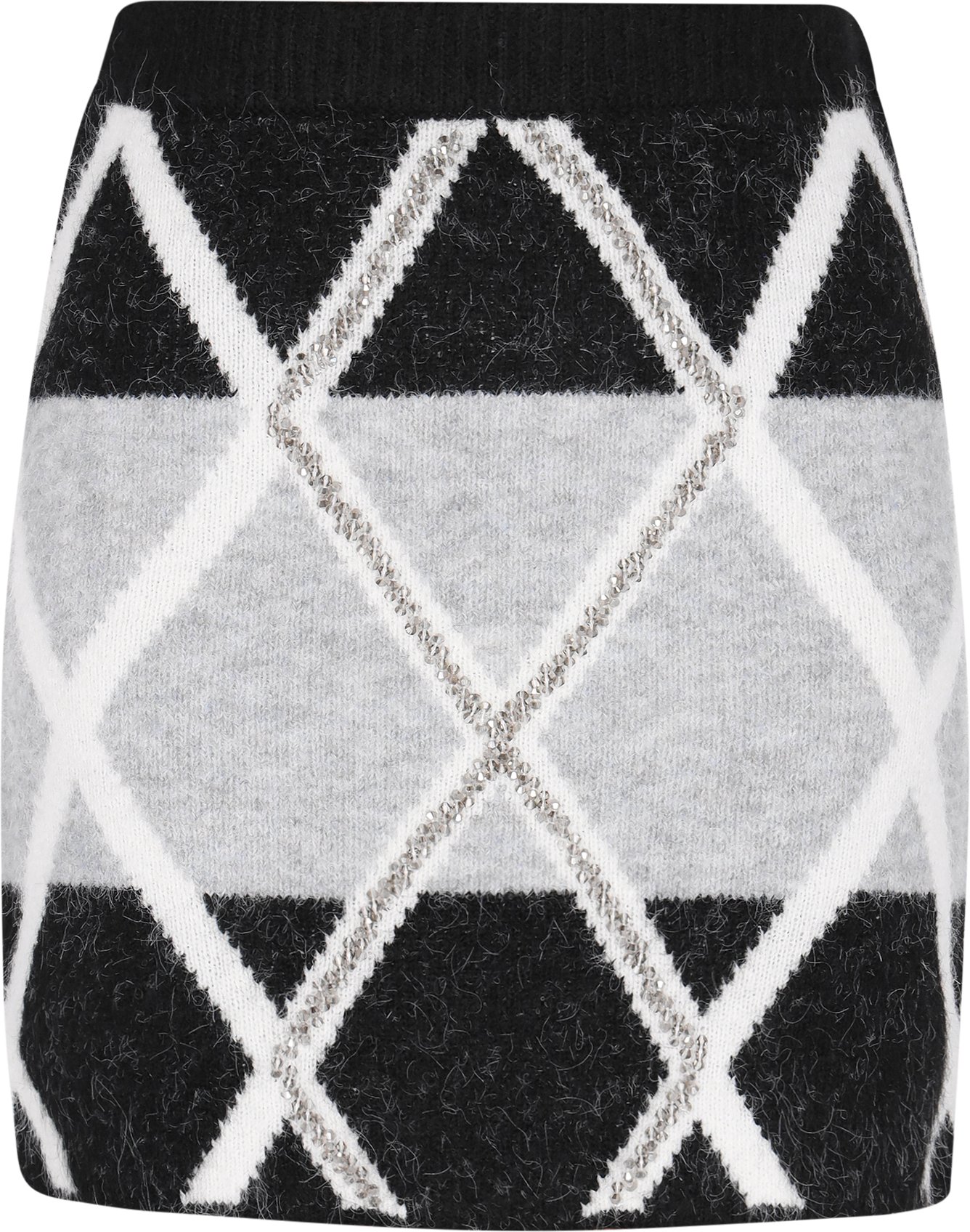 IZIA Rock Frauen schwarz/grau