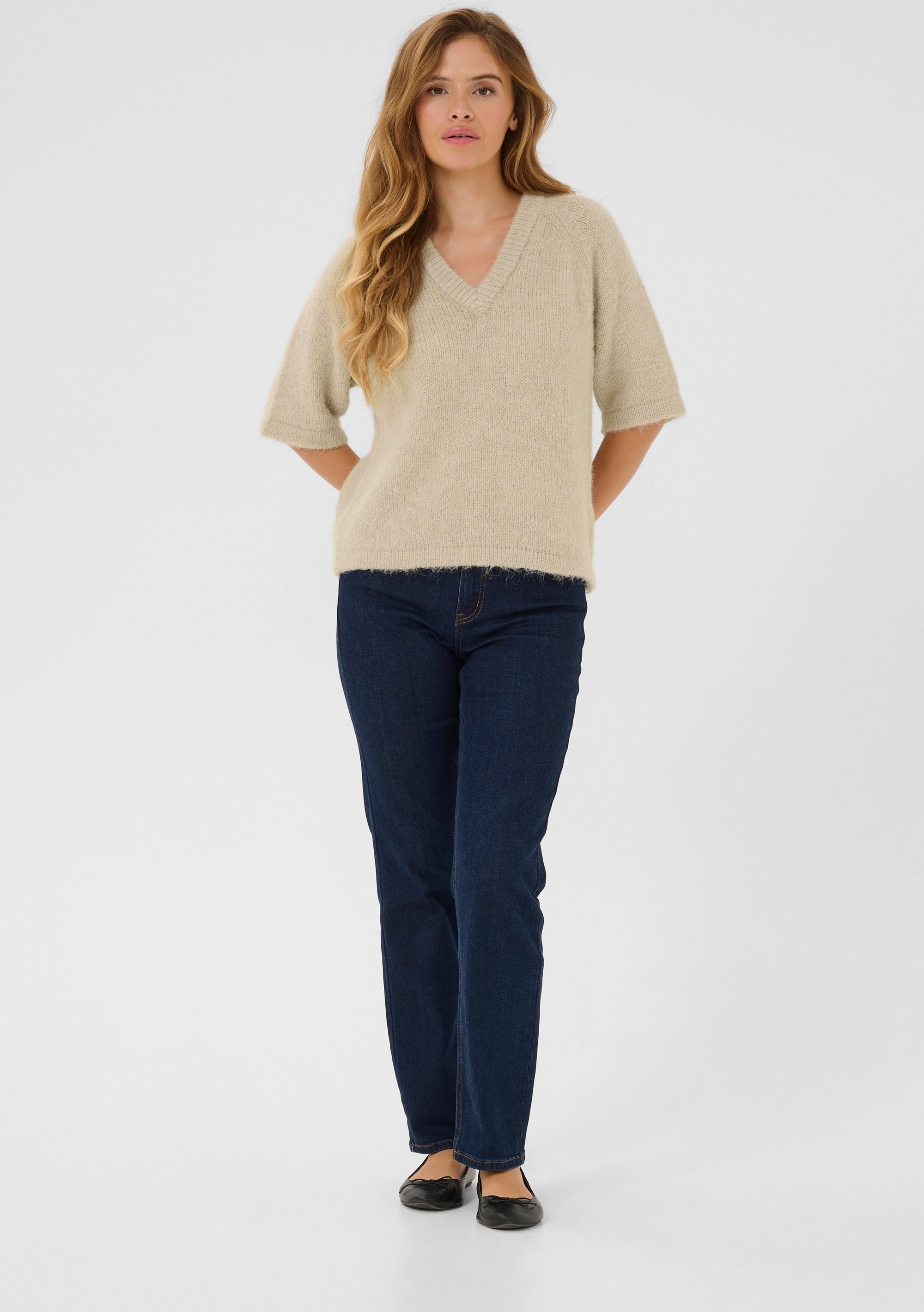 Strickpullover Baggy fit cream