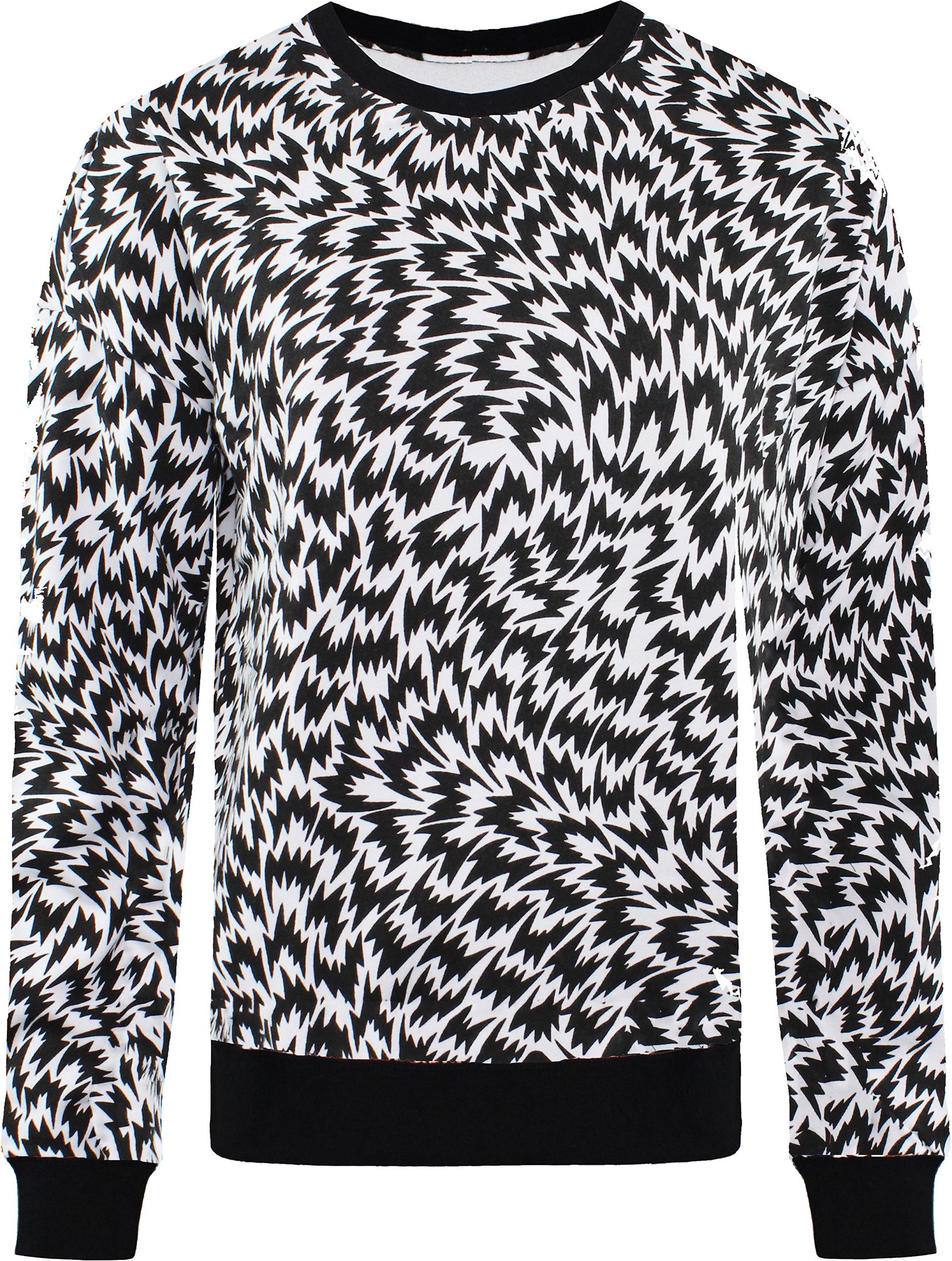 Vans von der Wand Langarm Crew Nacken Schwarz/Weiß Damen Pullover V241HCH