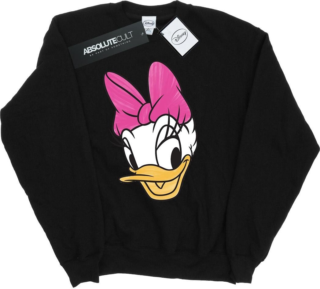 Disney - "Daisy Duck Head Painted" Sweatshirt für Damen (Schwarz)