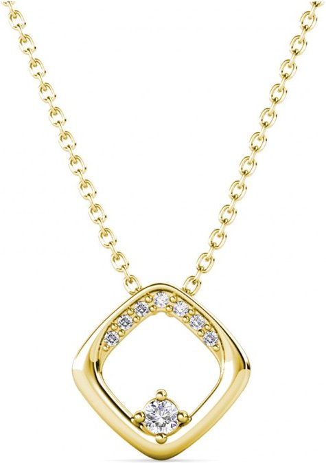 Pendentifs Adelise - Doré et Cristal