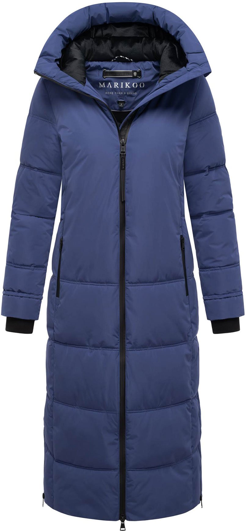 Marikoo Damen Winter Steppmantel Honiaa XVI mit Kapuze & Reißverschlusstaschen