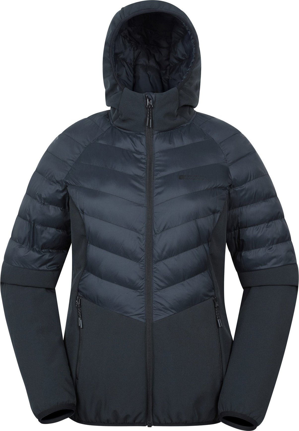 Thumbnail - Mountain Warehouse - "Agile" Softshelljacke Wattiert für Damen (Schwarz)