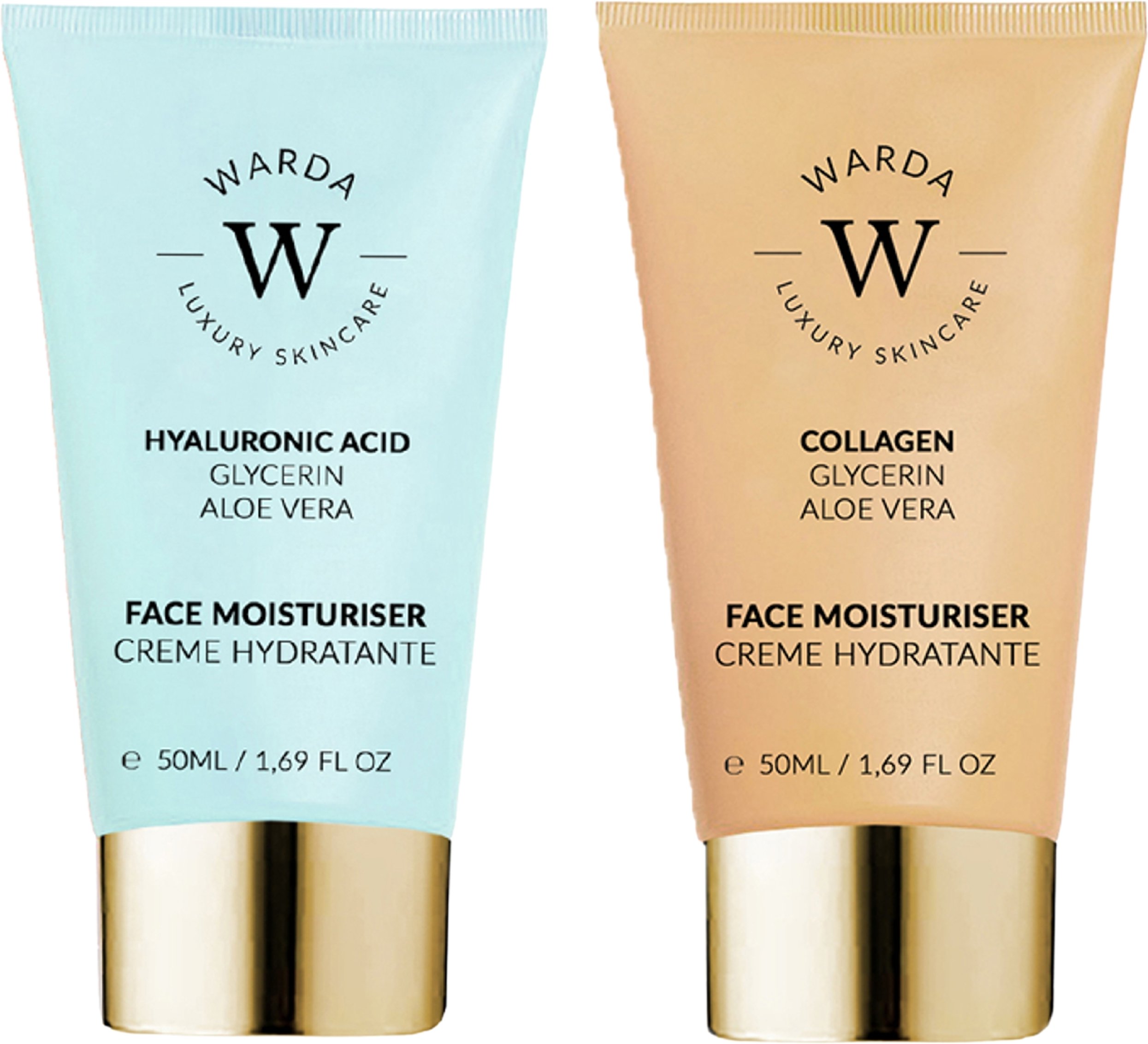 SKIN HYDRATION BOOST HYALURONIC ACID MOISTURISER 50ml + SKIN LIFTER BOOST COLLAGEN MOISTURISER 50ml