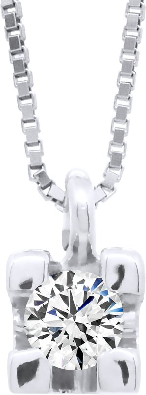 DIADEMA - Halskette mit Diamanten - venezianische Kette aus Weißgold