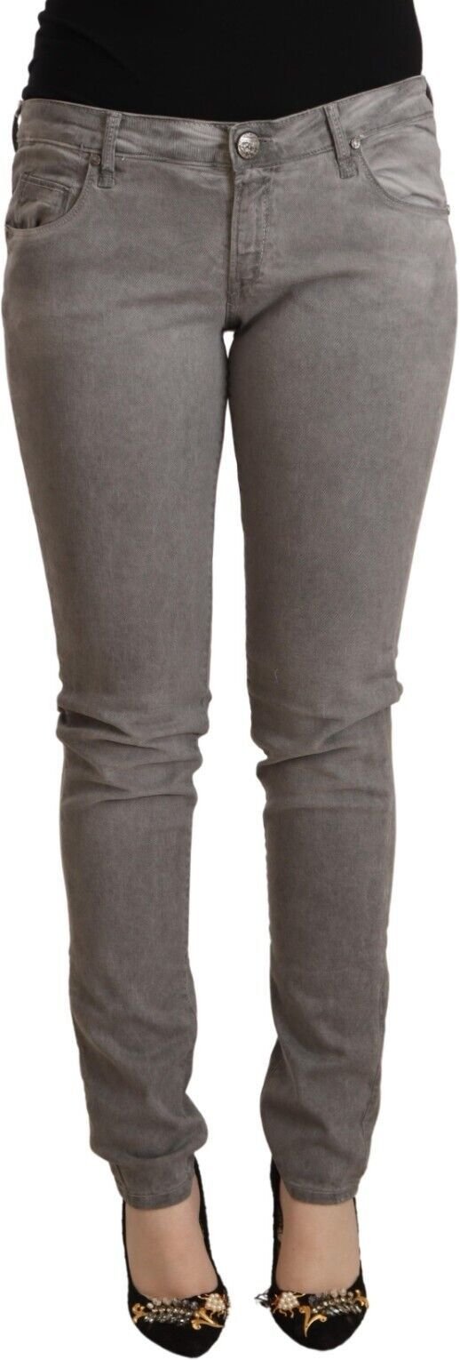 Graue Gerade Damenjeans Stil Pan71841