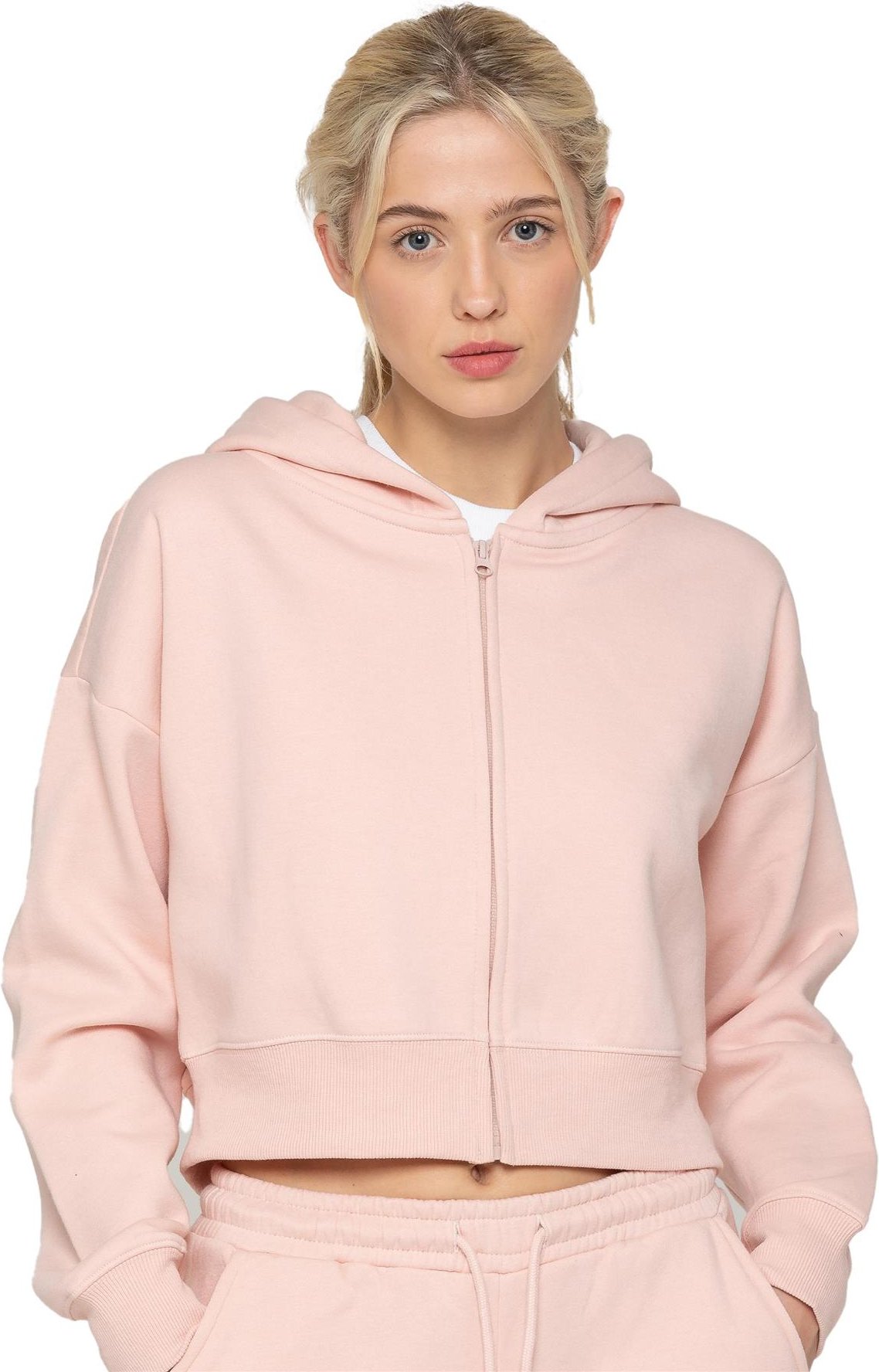 Enzo | Womens Crop Zip Hoodie