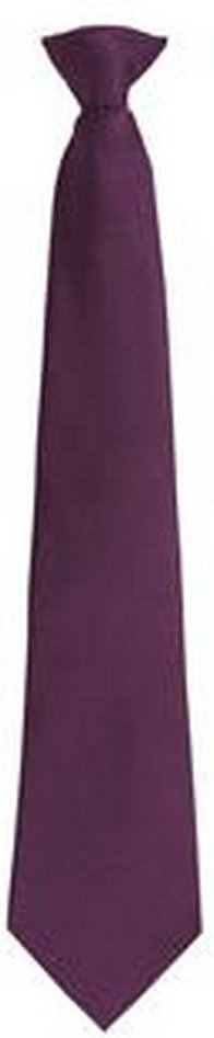 Premier Mens Fashion "Farben" Arbeit Clip auf Krawatte (lila)
