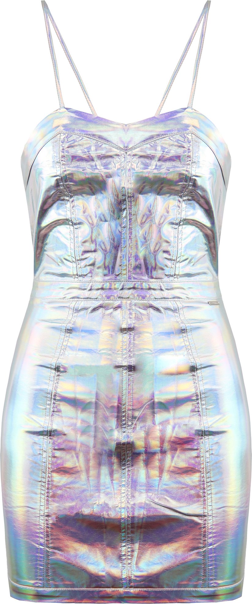 Armani Exchange Metallic Womens Silber Kleid