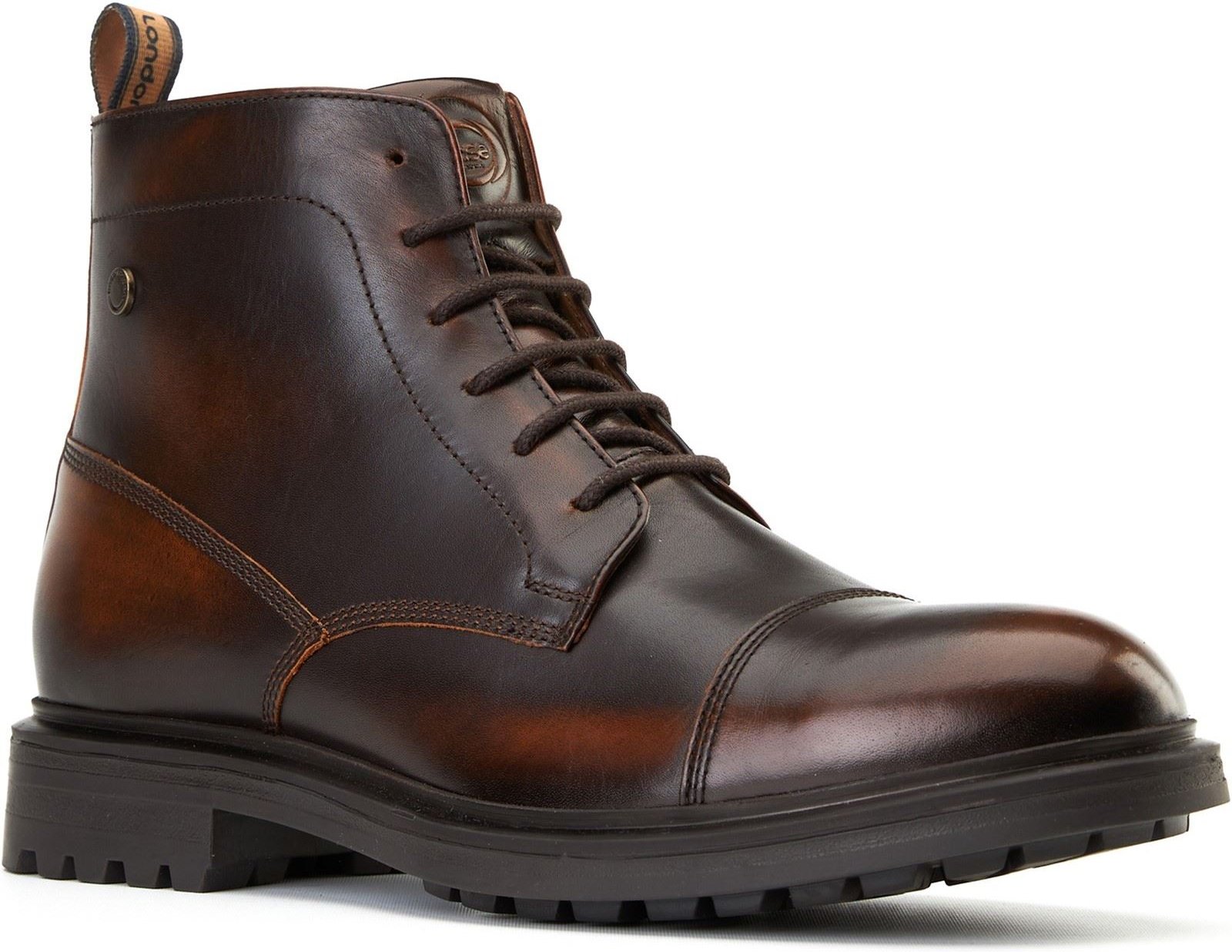 Base London Boulton Leder Herren Braun Stiefeletten