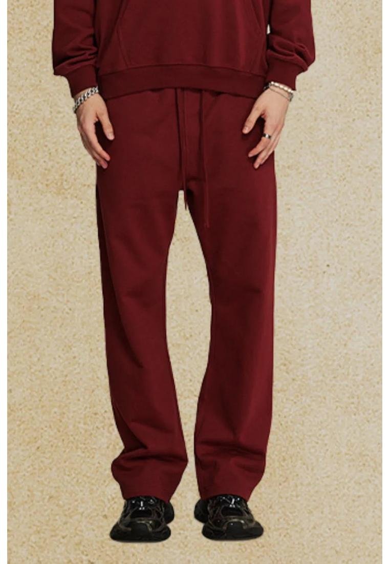 Locker geschnittene Hose aus einer Baumwollmischung mit Kordelzug