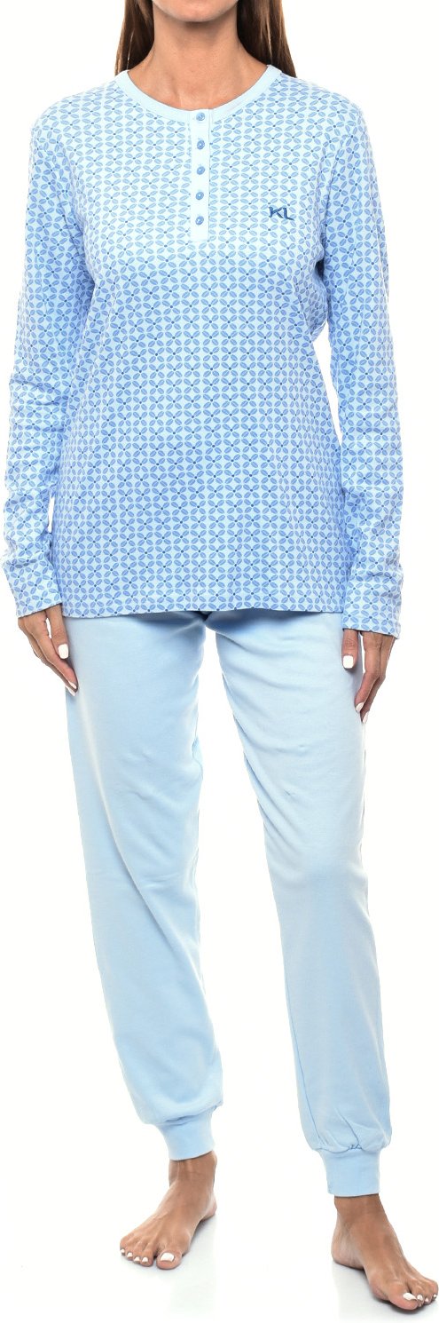 KLP1 Damen-Winterpyjama mit langen Ärmeln