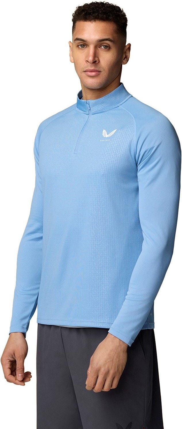 Castore Adapt 1/4 Zip Top Polyester Herren Schwarz Sport-T-Shirts