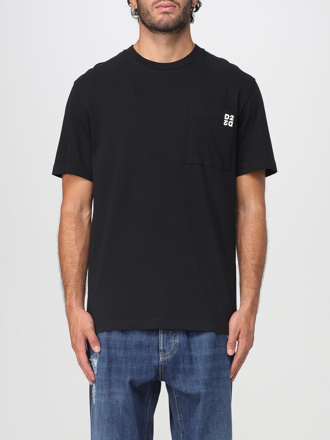 T-Shirt mit Taschenlogo, kurzärmlig