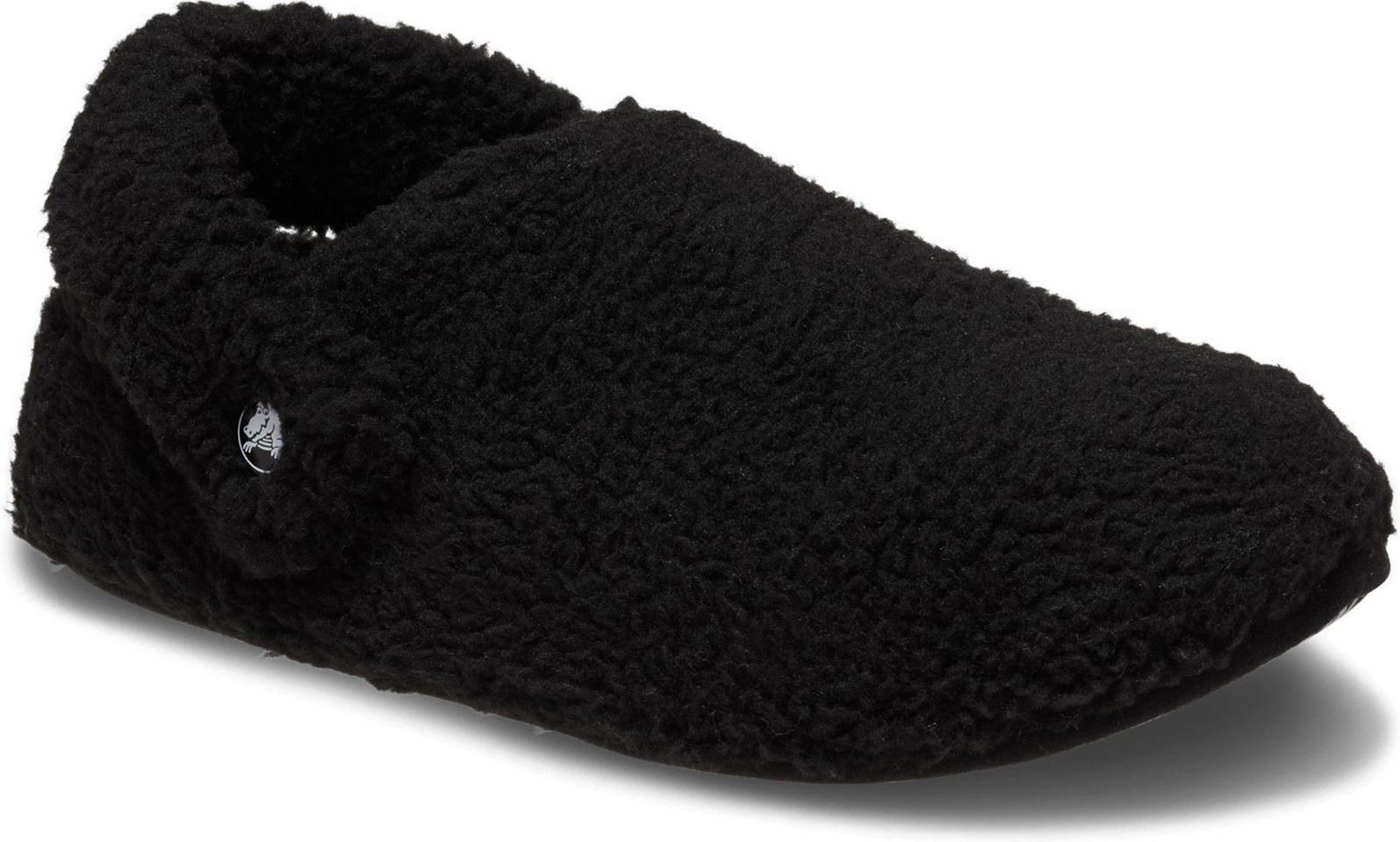 Crocs Classic Cozzzy Slipper Damen Hausschuhe aus Polyester in Schwarz