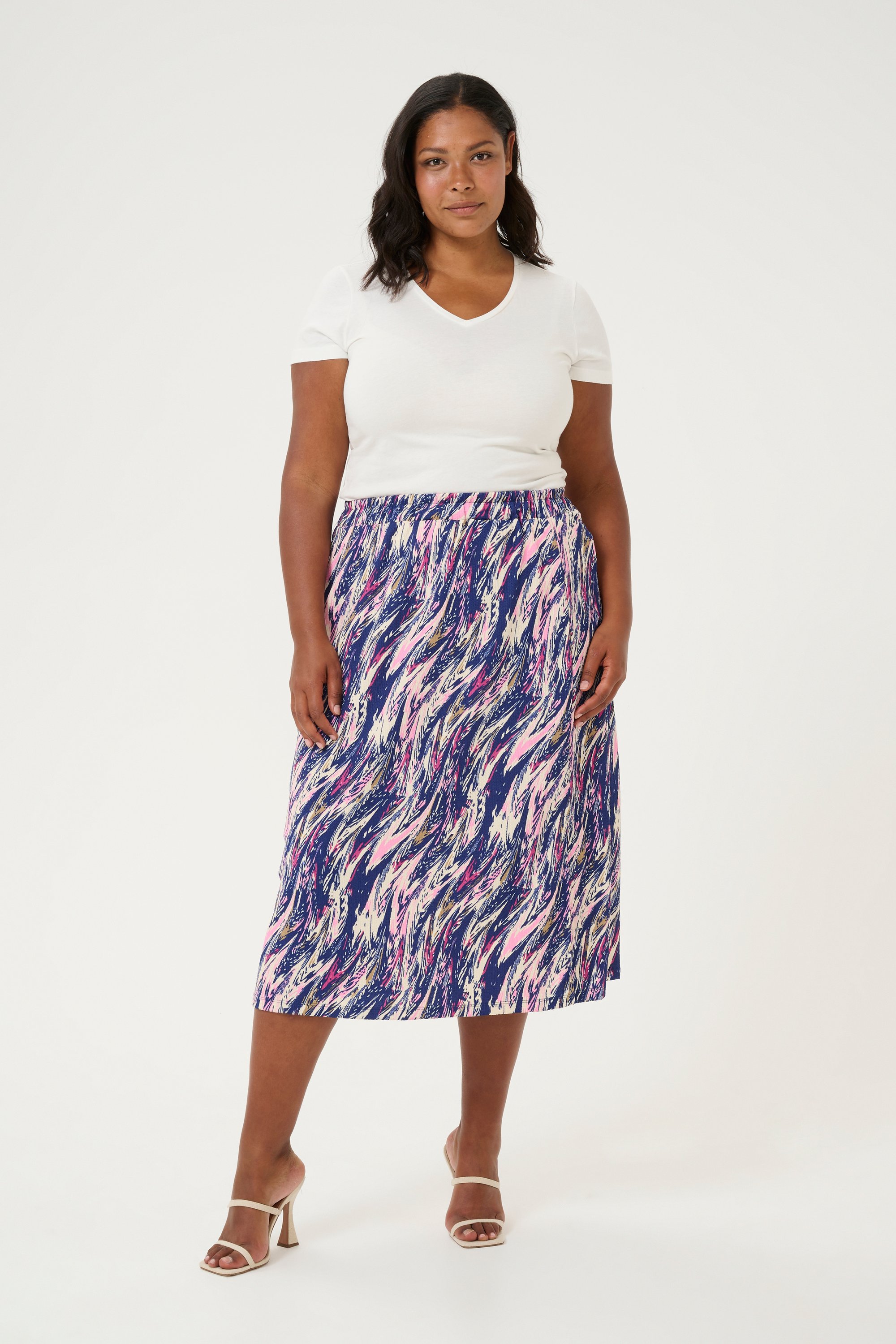 Thumbnail - Rock A-shape Abstract Multi Color Print multicolour