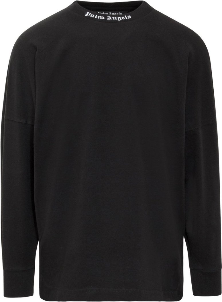 Palm Angels Classic Logo Long Sleeve Black T-Shirt