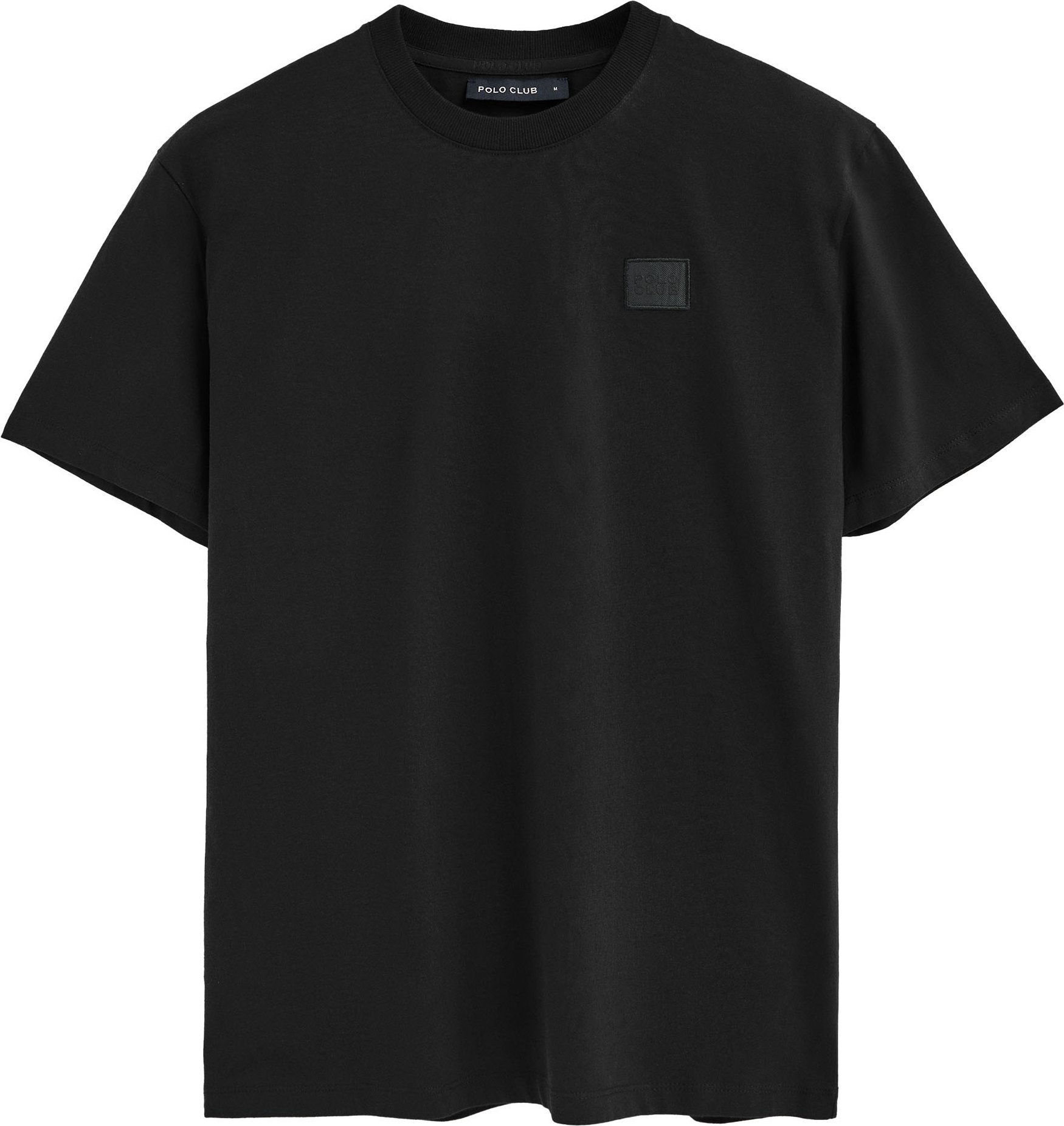 T-Shirt schwarz mit Polo Club-Patch