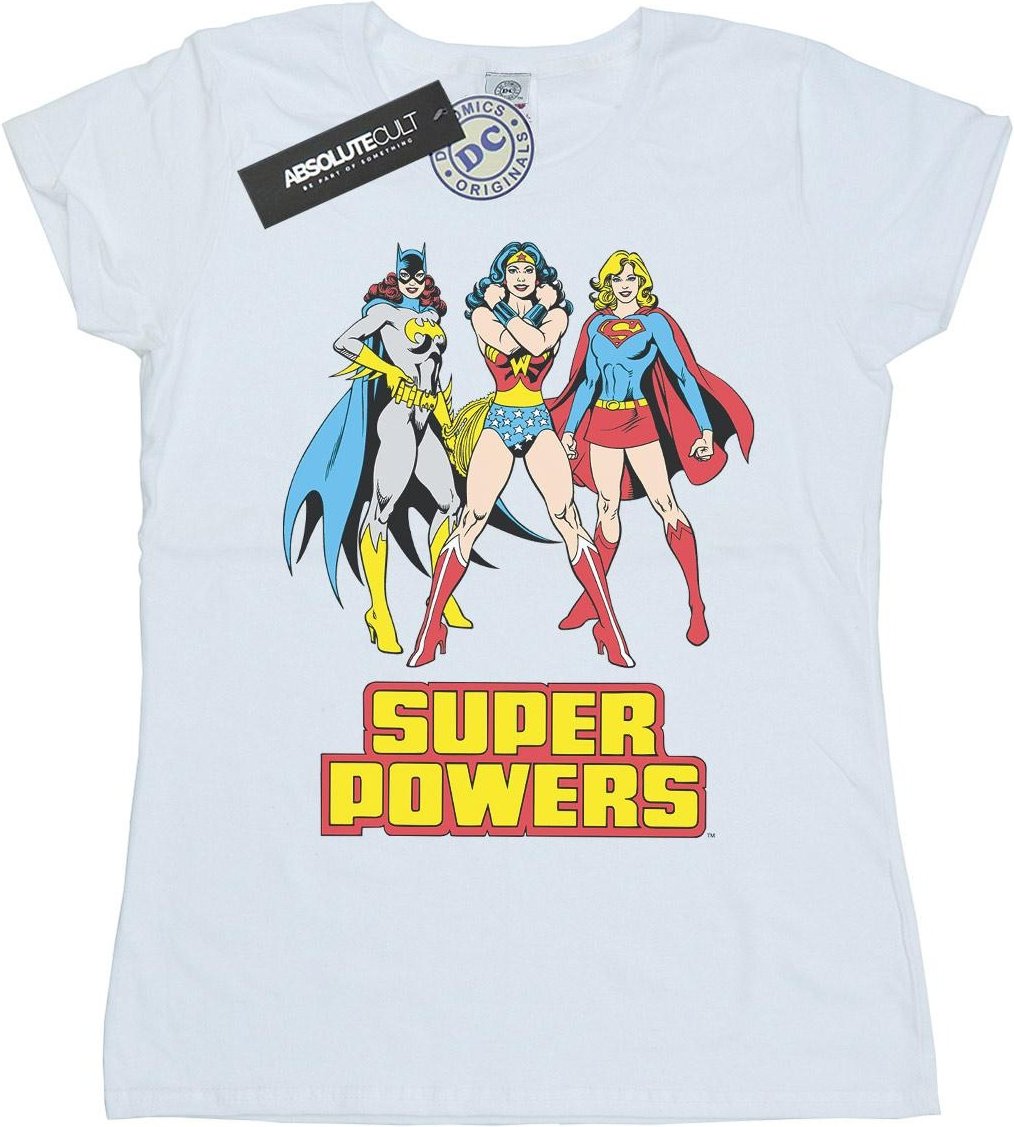 DC Comics - "Super Power" T-Shirt für Damen (Weiß)