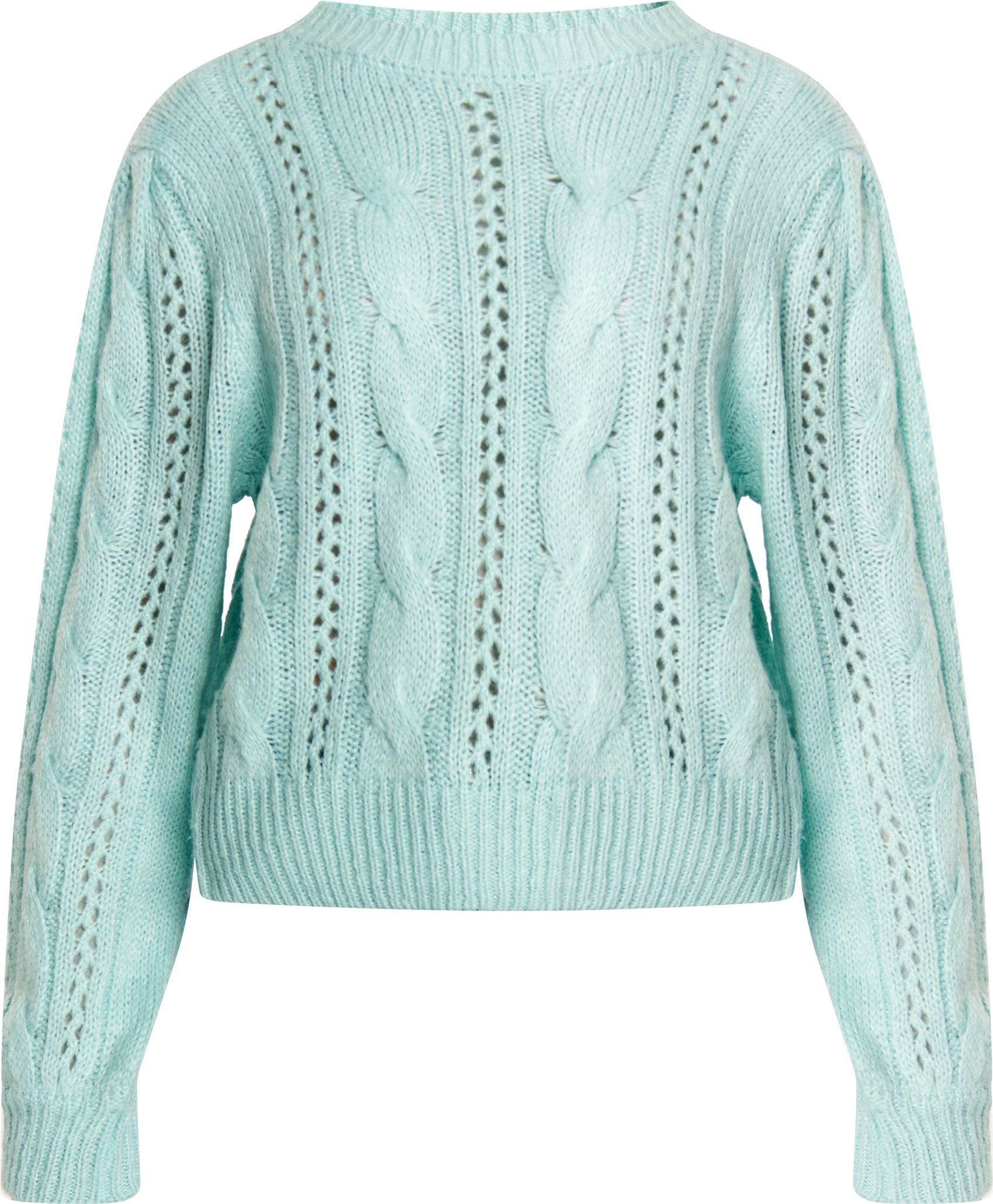 Mymo Strickpullover Damen Aqua
