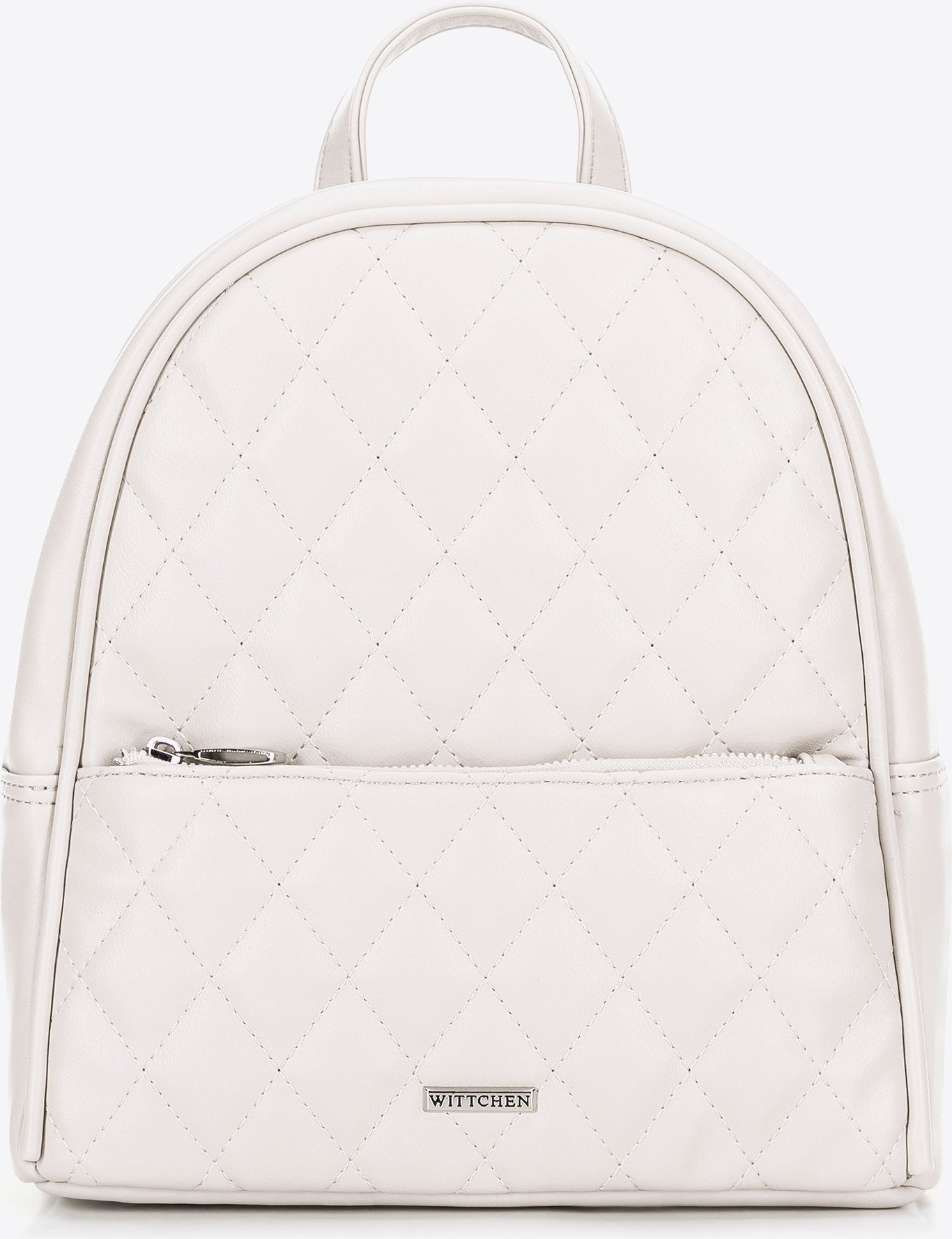 Wittchen Damenrucksack aus Kunstleder mit cremeweißen Nähten