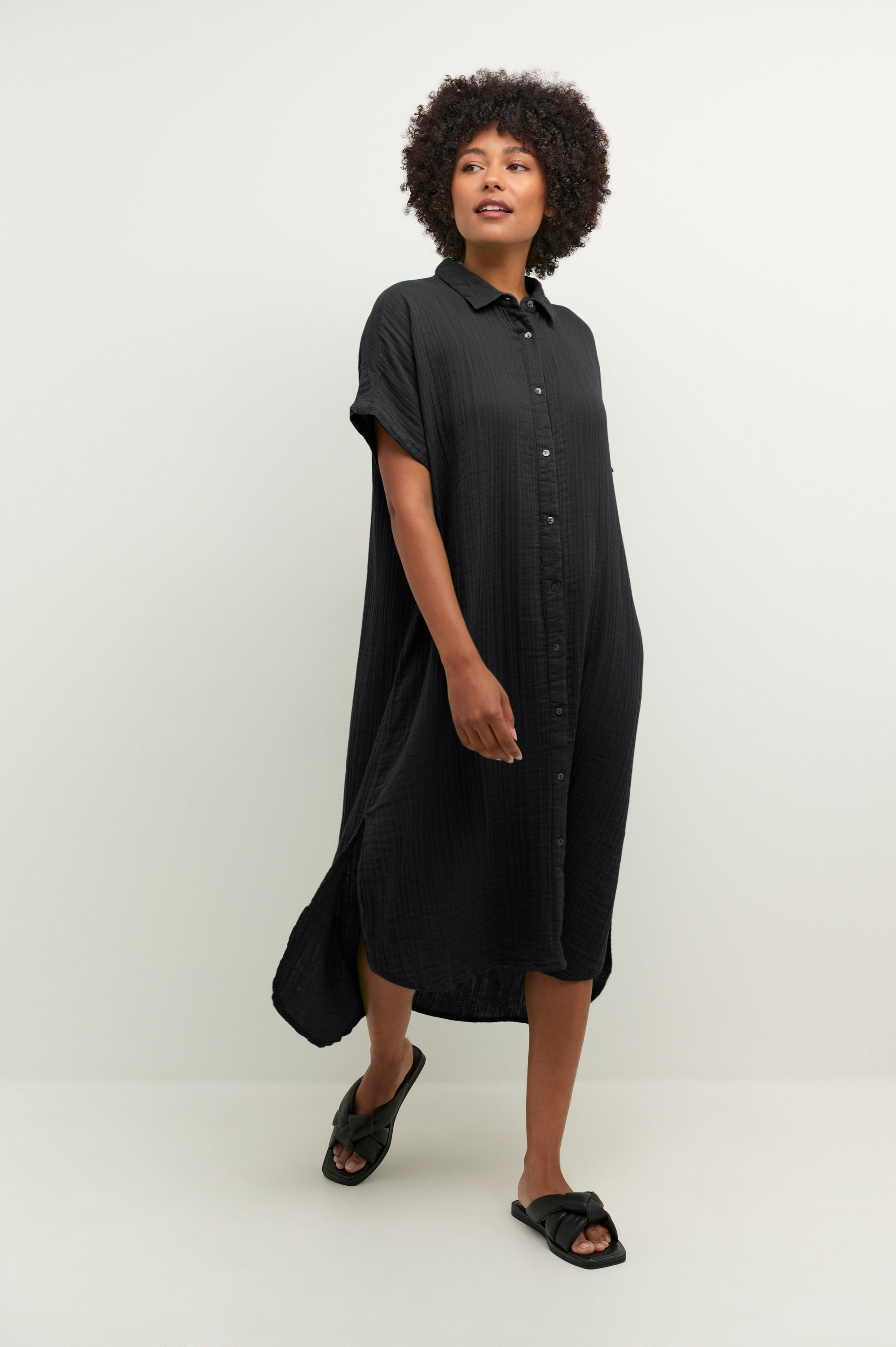 Thumbnail - Kleid Oversize Passform black