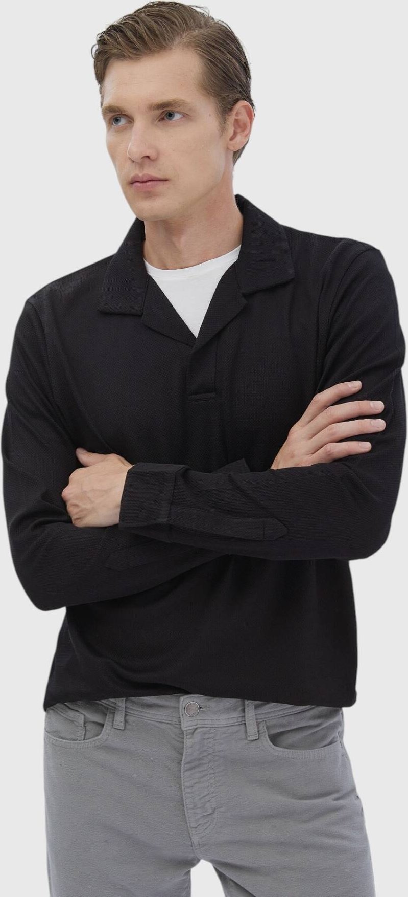 Jacquard-Pullover mit Rollkragen