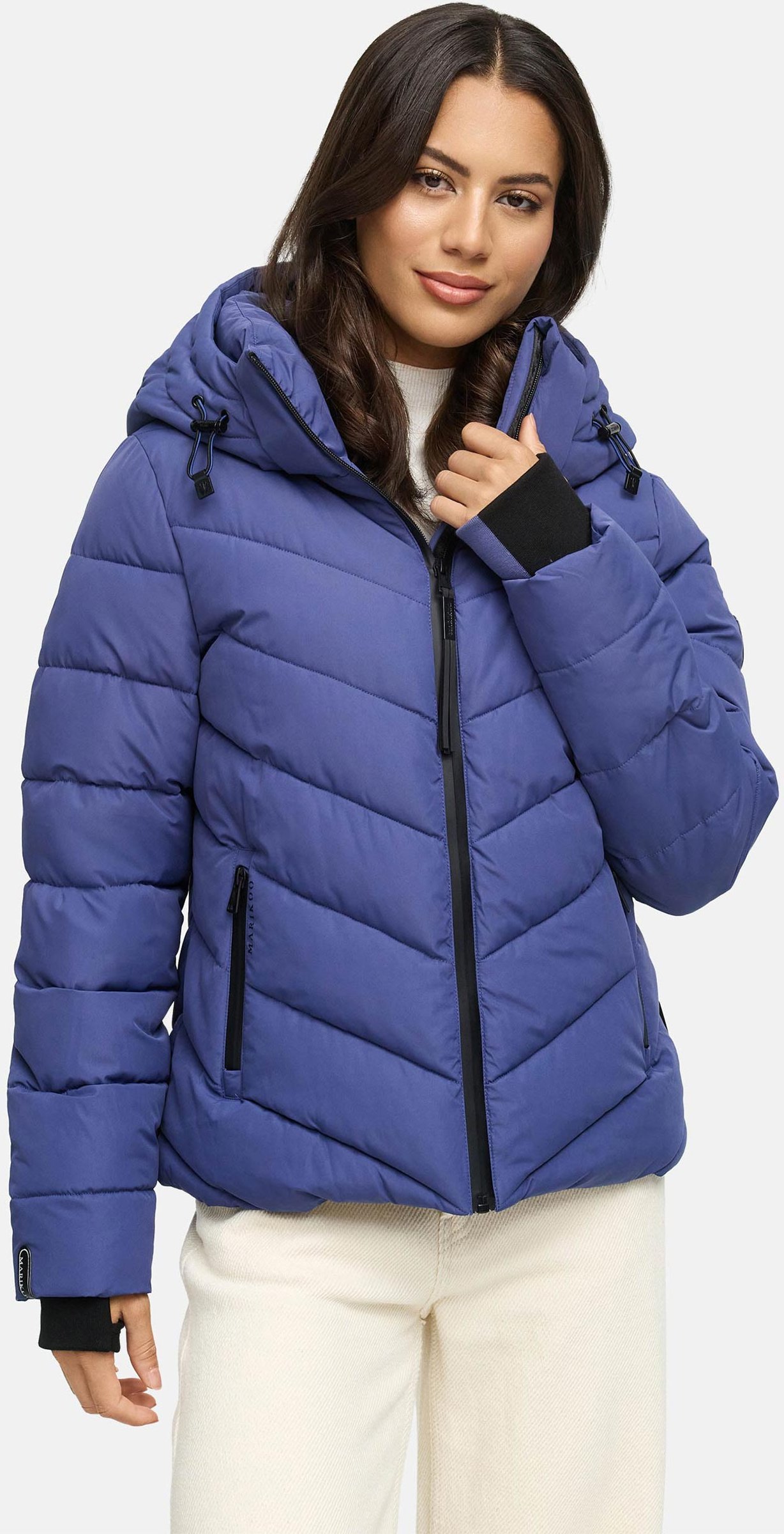Marikoo Damen Steppjacke Samuiaa – warm, modern & mit abnehmbarer Kapuze