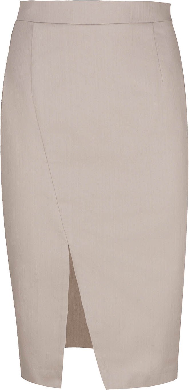 Beige Denim Style Bleistiftrock