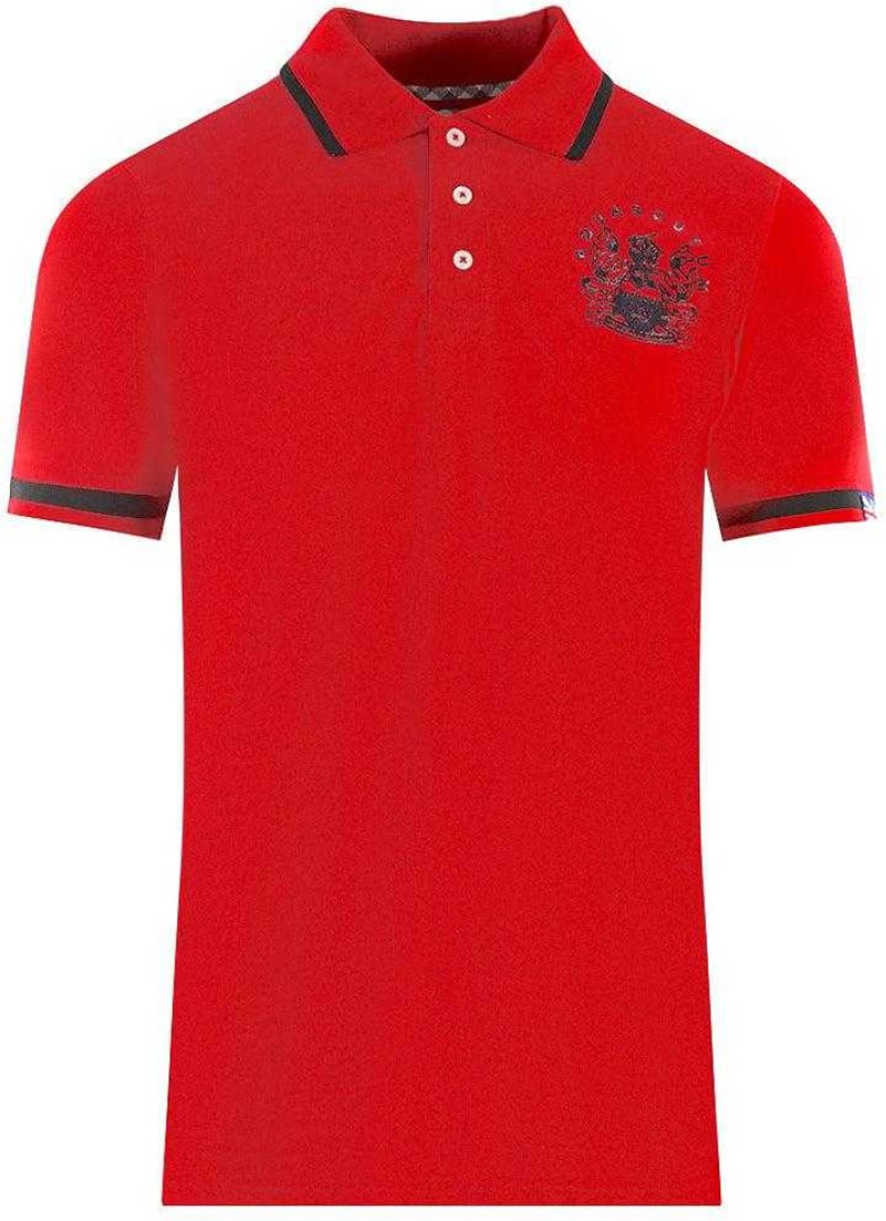 Aquascutum Unisex Erwachsenen Aldis Tipped Polo-Shirt (Rot)