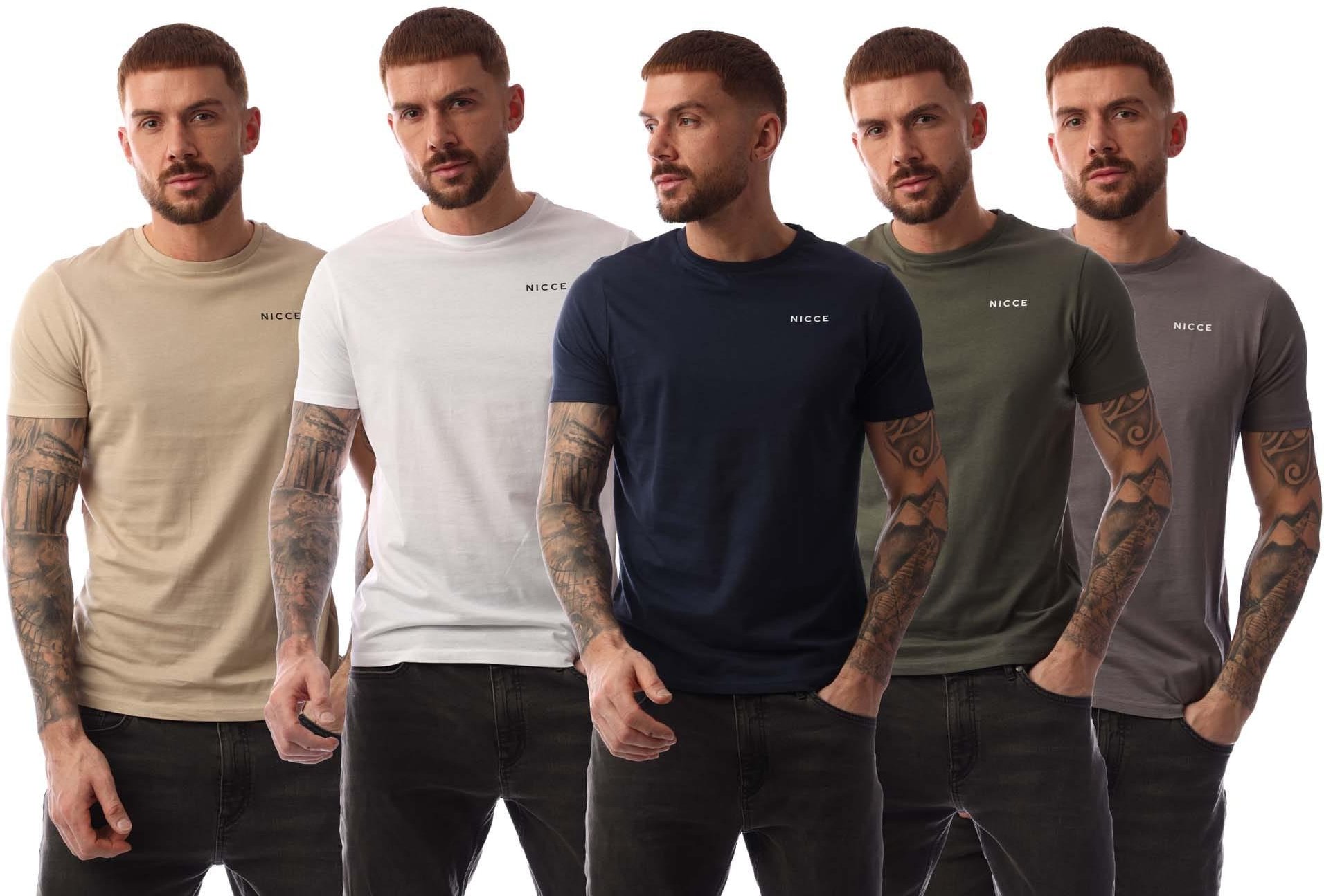 Nicce - "Buena" T-Shirt für Herren (5er-Pack) (Bunt)