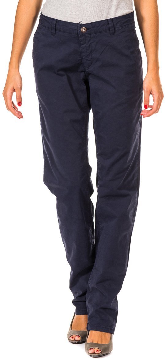 Lange gerade geschnittene Hose mit Saum 31694100 Frau