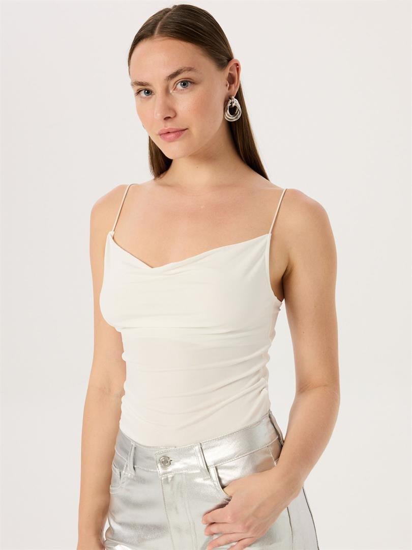 Schulterriemen Tiefer V-Ausschnitt Body