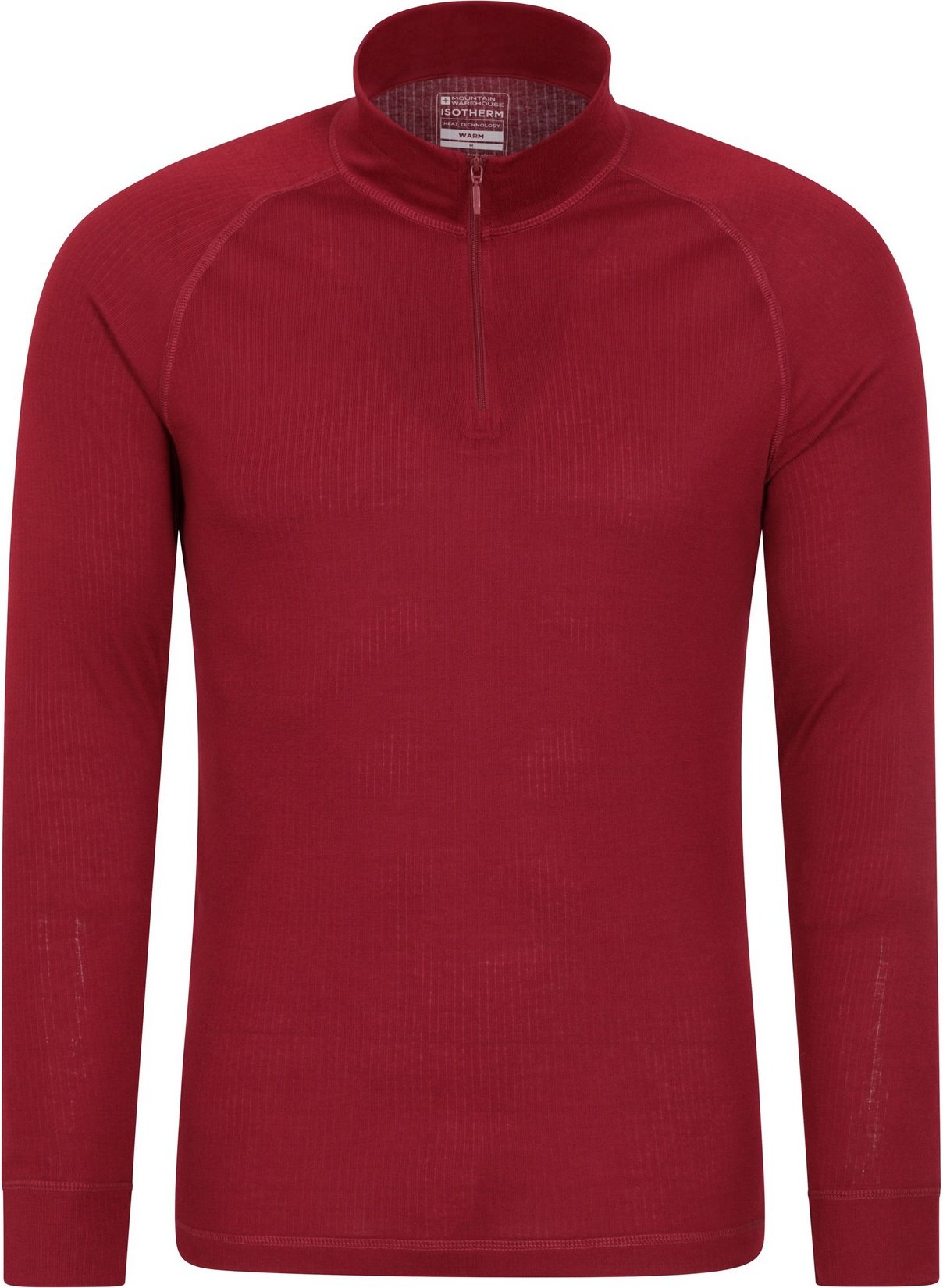 Mountain Warehouse - "Talus" Thermo-Top Reißverschluss für Herren Langärmlig (Rot)