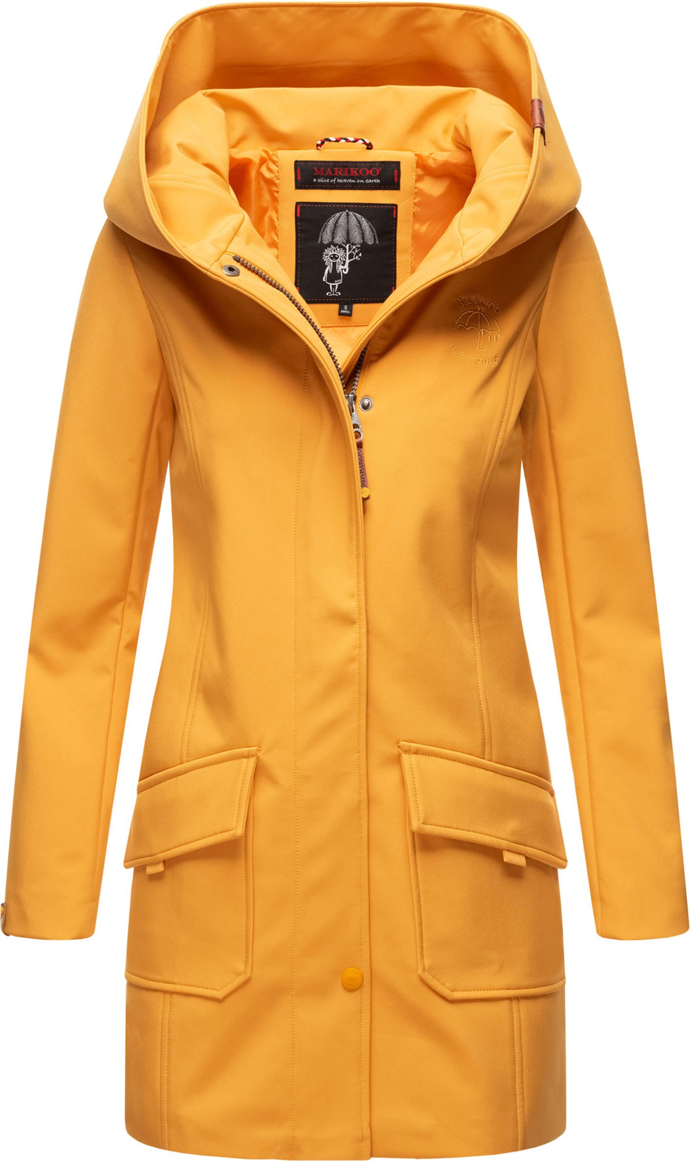 Marikoo Damen Softshelljacke – Mayleen, wasserabweisend mit Kapuze