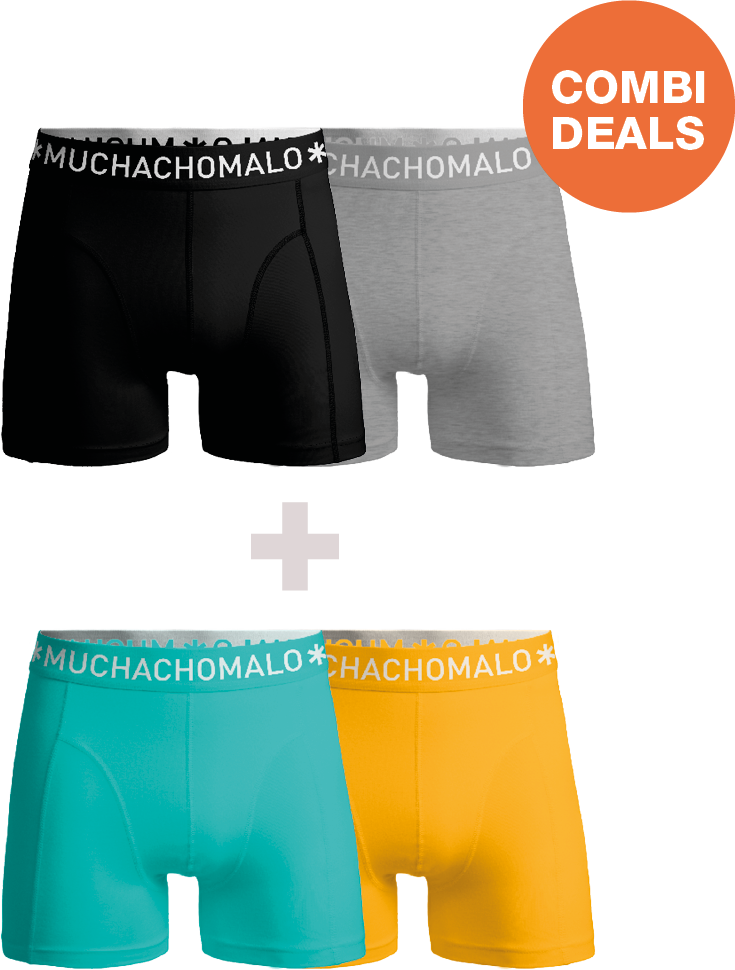 Muchachomalo Herren Boxershorts – 2 Stück Combideal – Herren Unterhosen