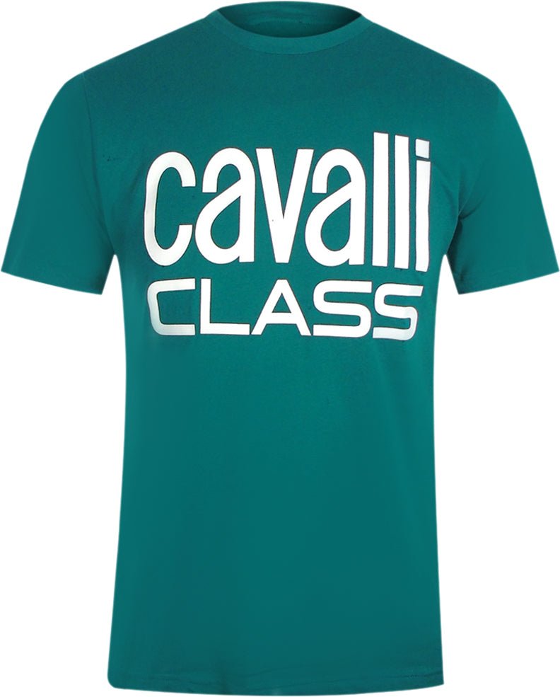 Grünes T-shirt Der Marke Cavalli Class